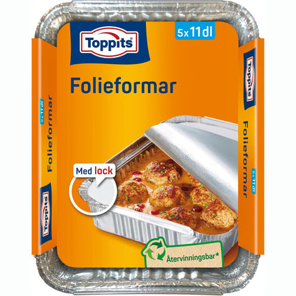 Foil molds with lid 11dl 14stDFP
