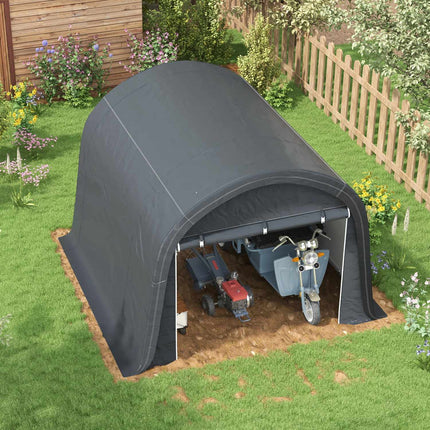 3x3m Gray Tool shed - UV protection, water repellent steel