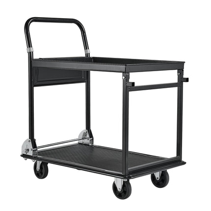 Foldable 2-Tier Platform Hand Truck, 700 lb Capacity