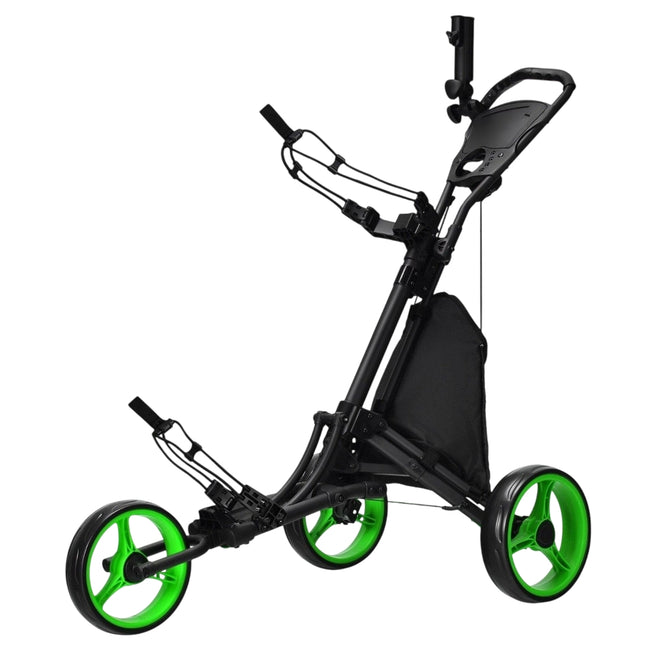 Foldable 3-Wheel Golf Trolley with Adjustable Handle