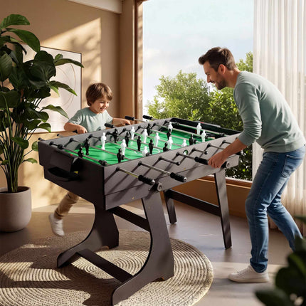 Foldable 4-in-1 Multi-Game Table – Black