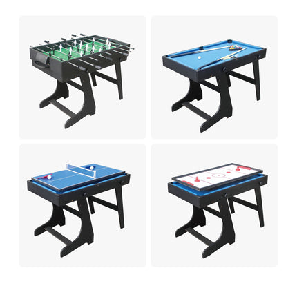 Foldable 4-in-1 Multi-Game Table – Black