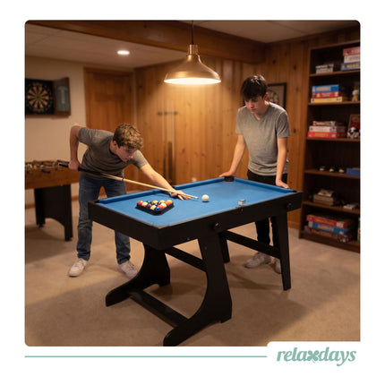 Foldable 4-in-1 Multi-Game Table – Black