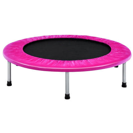 Foldable 97 cm Pink Trampoline for Kids, 150 kg Capacity