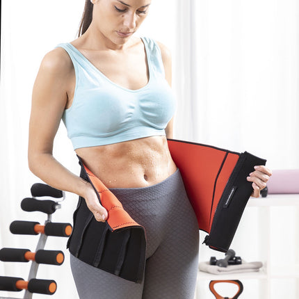 Foldable Abdominal Machine and Sauna Belt InnovaGoods, LCD Screen, Up to 120 kg