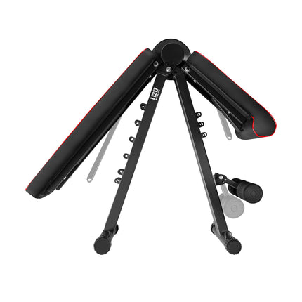 Foldable Adjustable Exercise Bench with Resistance Ropes