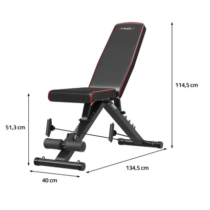 Foldable Adjustable Exercise Bench with Resistance Ropes