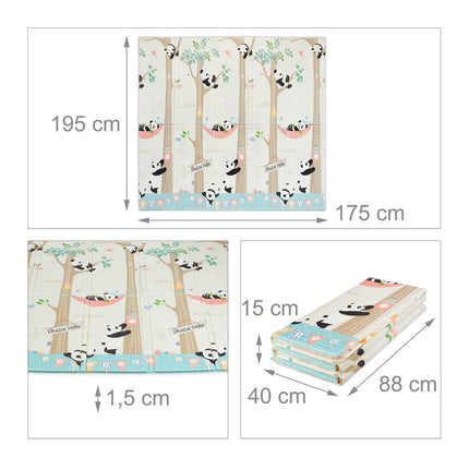 Foldable Animal Play Mat for Babies & Toddlers