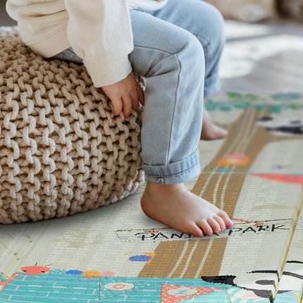 Foldable Animal Play Mat for Babies & Toddlers