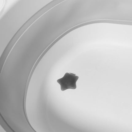 Foldable Baby Bath with Insert, Temp-Sensitive Plug