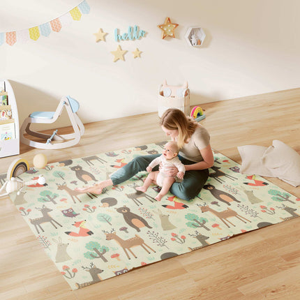 Foldable Baby Play Mat, Double-Sided, 196x176x1.5 cm
