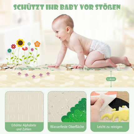 Foldable Baby Play Mat – Reversible, XPE, 200x180 cm