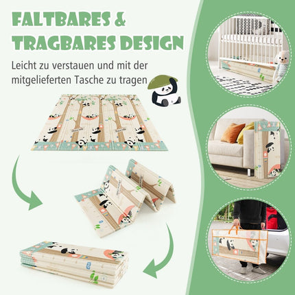 Foldable Baby Play Mat – Reversible, XPE, 200x180 cm