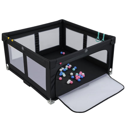 Foldable Baby Playpen, 150x150 cm with Balls & Handles