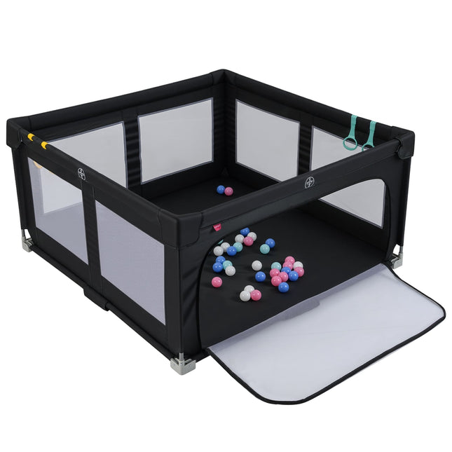 Foldable Baby Playpen, 150x150 cm with Balls & Handles