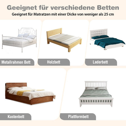 Foldable Bed Rail Guard for Toddlers, 105x40x42 cm, Gray