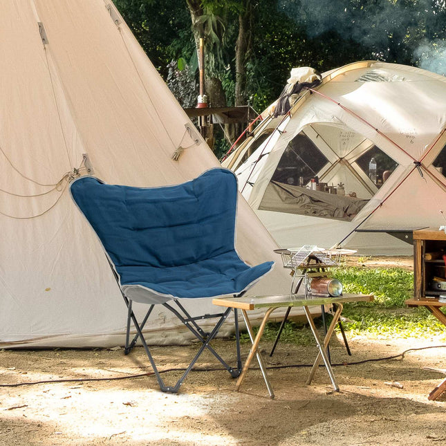 Folding camping chair, 120 kg load, easily portable