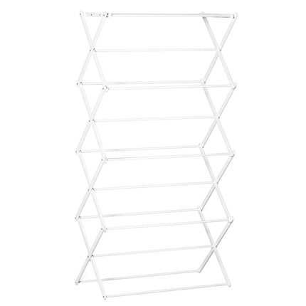 Foldable Tower Clothes Airer, 8 levels, white 74x35x144 cm
