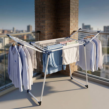 Foldable Clothes Airer, Large Steel Drying Rack