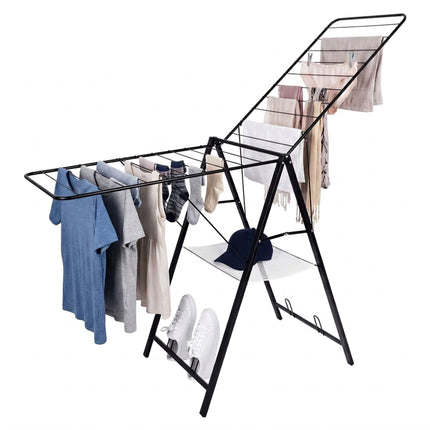 Foldable Clothes Drying Rack with Adjustable Wings