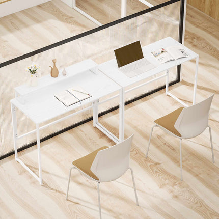 Foldable Computer Desk with Monitor Stand, 100 x 48 cm