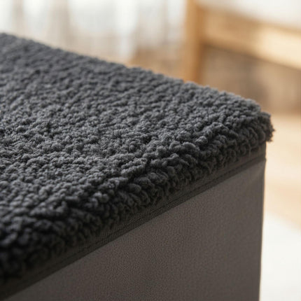 Foldable Dog Steps with Storage, Large, Grey