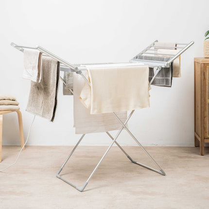 Foldable Electric Clothes Dryer, 20 Bars, Timer, 230W