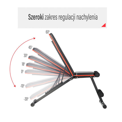 Foldable Exercise Bench – Adjustable, Space-Saving Design