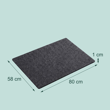 Foldable Felt Puzzle Mat, Grey, Multiple Sizes
