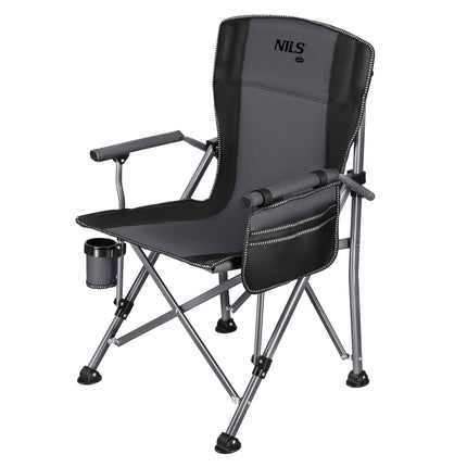 Foldable Fishing Chair With Cup Holder, 3 Pockets, Bag