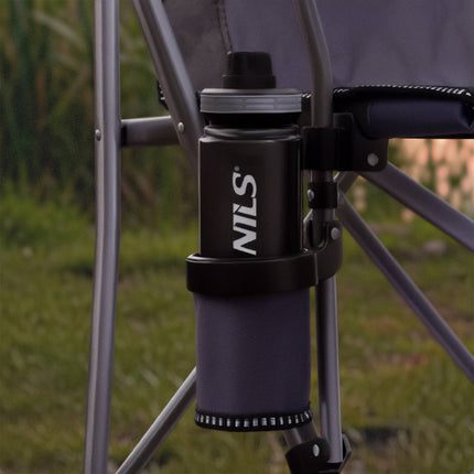 Foldable Fishing Chair With Cup Holder, 3 Pockets, Bag