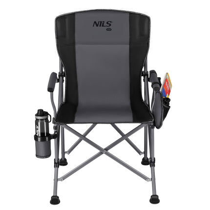 Foldable Fishing Chair With Cup Holder, 3 Pockets, Bag