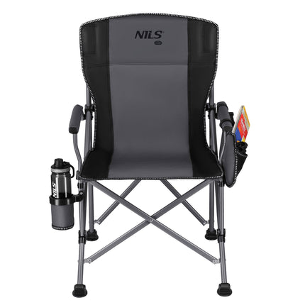 Foldable Fishing Chair With Cup Holder, 3 Pockets, Bag