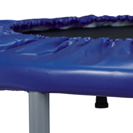 Foldable Fitness Trampoline, Blue-Black, Indoor Exercise Trampoline Rebounder