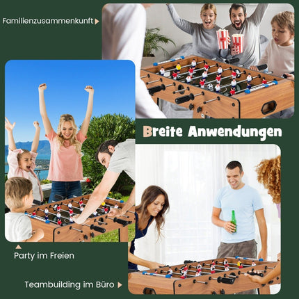 Foldable Foosball Table with Ergonomic Handle, 33x36x109 cm