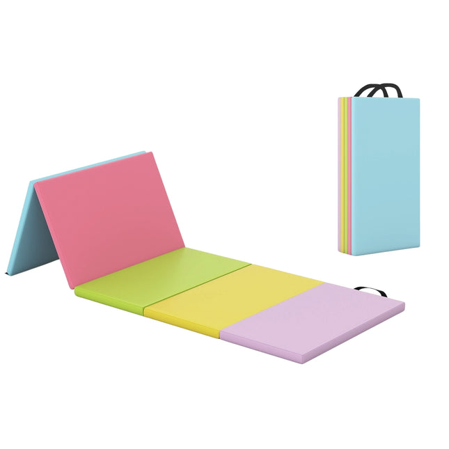 Foldable Gymnastics Mat, PU, 200x75cm, Easy Carry