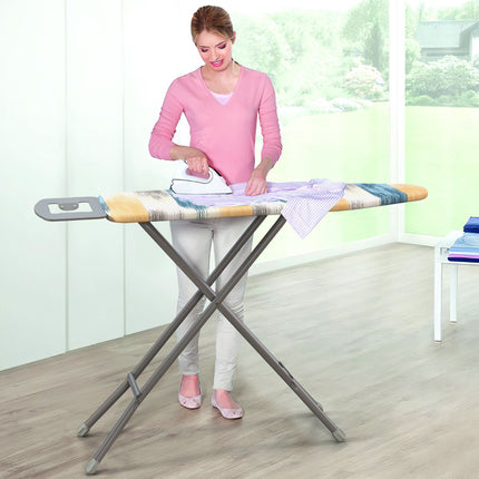 Foldable Ironing Board With Iron Rest, 7-Height Adjust