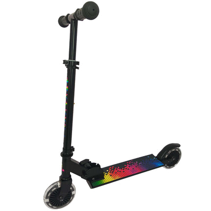 Foldable Kick Scooter, 120mm Light-Up Wheels, Adjustable Height