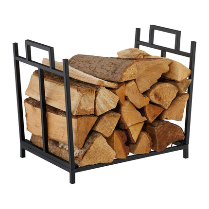 Foldable Metal Log Holder – Space-Saving Firewood Storage