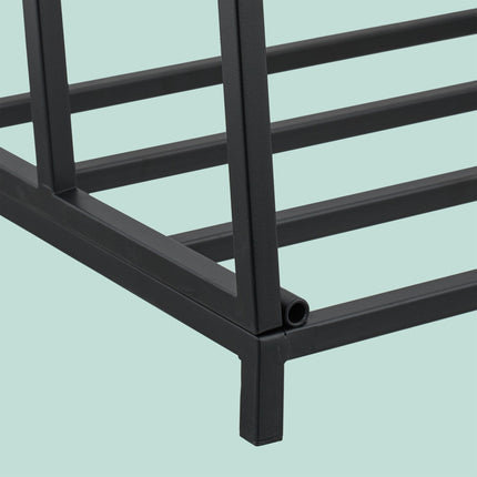 Foldable Metal Log Holder – Space-Saving Firewood Storage