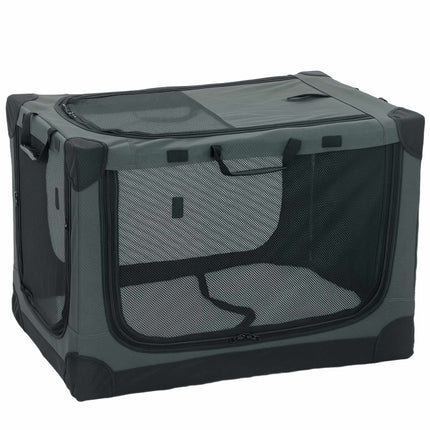 Foldable Pet Carrier, 600D Fabric, 76x54x54 cm, Green