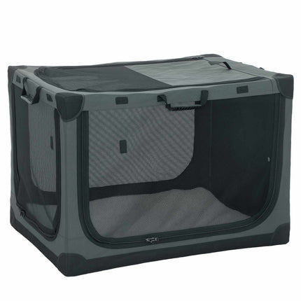 Foldable Pet Carrier, 600D Fabric, 90x64x64 cm, Green