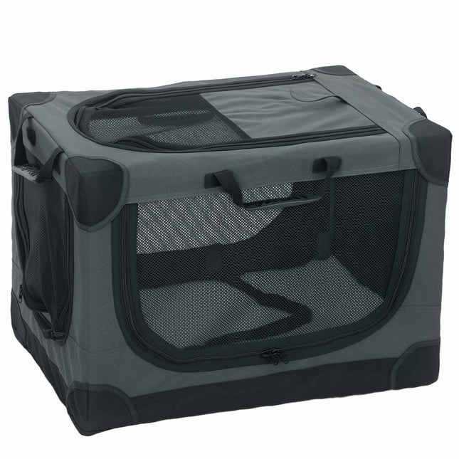 Foldable Pet Carrier, 600D Oxford, 60x42x43 cm