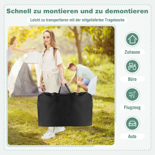 Foldable Portable Baby Bed with Adjustable Height
