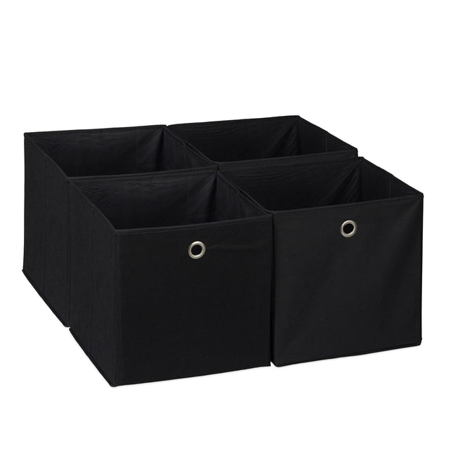 Foldable Shelf Storage Baskets – Set of 4, Fabric Organizers