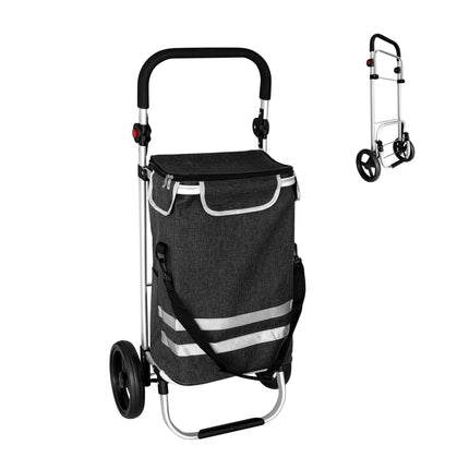 Foldable Shopping Trolley, 45L Capacity, Cooler Bag