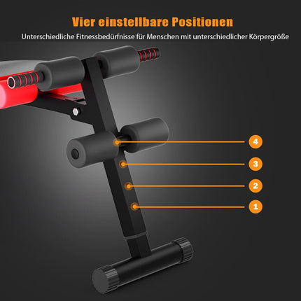 Foldable Sit-Up Bench, Adjustable, 200kg Capacity