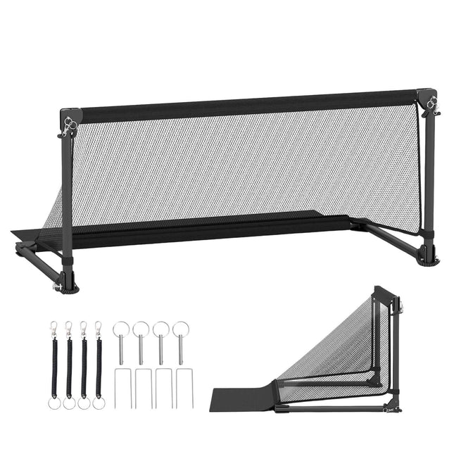 Foldable Soccer Goal 100x50x47cm Metal Frame, PE Net
