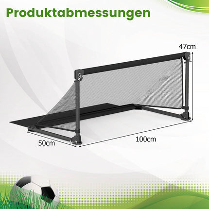 Foldable Soccer Goal 100x50x47cm Metal Frame, PE Net