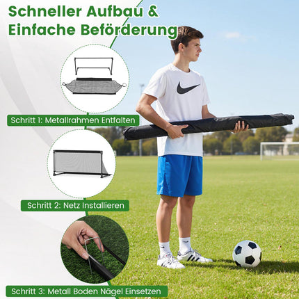 Foldable Soccer Goal 120x57x60cm Metal Frame PE Net